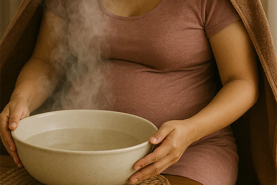 Mẹ Bầu Xông Hơi Vùng Kín: 4 Lợi Ích